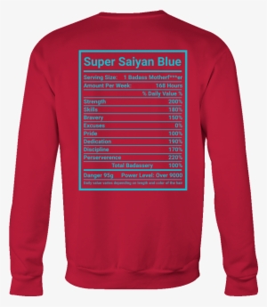 Super Saiyan Blue God Sweat Shirt -tl00175sw - T-shirt