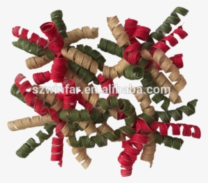 Multicolor Jute Gift Bow - Christmas Tree