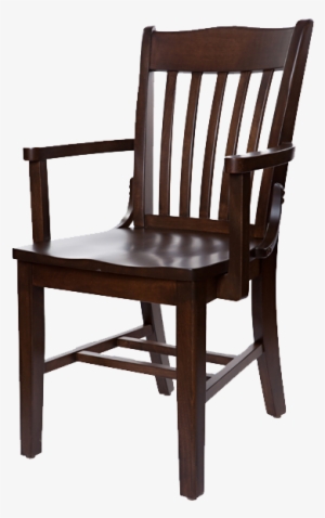 Schoolhouse Arm Chair 254 Solid Wood Seat - Solid Wood Arm Chairs