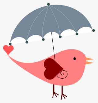 Cute Bird Png - Bridal Shower Umbrella Clip Art