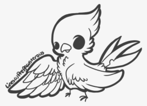 Free Use Bird Lineart - Lineart By Prepawsterous