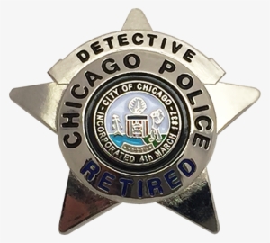 Chicago Police Department Star Lapel Pin - Chicago Police Retirement Star
