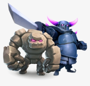 Gowipe Attack - Golem Clash Royal Png