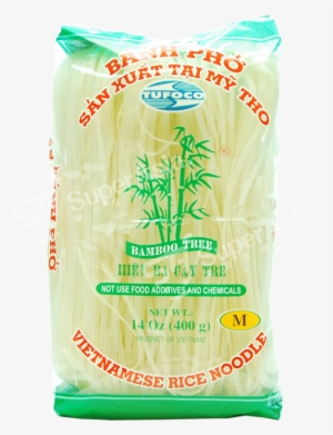 Bamboo Tree Bahn Pho Rice Vermicelli 400 G - Vietnamese Rice Noodles (l) (banh Pho) - Bamboo Tree