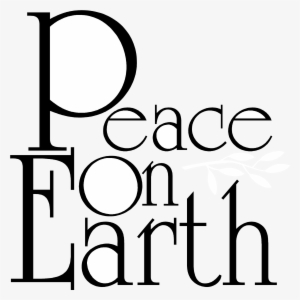 Peace On Earth Logo Black And White