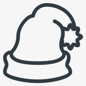 Free Line Christmas Icons - Papai Noel Png Desenho Preto E Branco