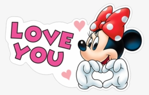 Love You Minnie - Minnie Mouse Phone Stickers