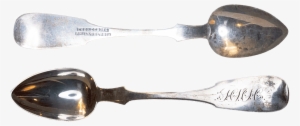 19th Century Silver Table Spoon By Theodore Dubosq - Philadelphia