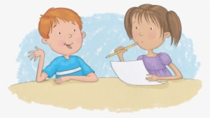 In Stella Tells Her Story, Stella's Friend Max Excitedly - Cartoon