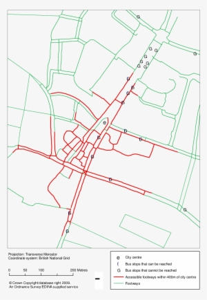 Walk Access To Bus Stops - Diagram