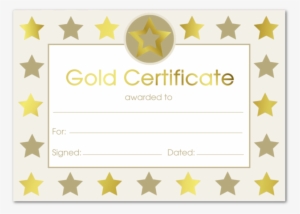 Gold Foil Border Certificates - Bronze Certificate