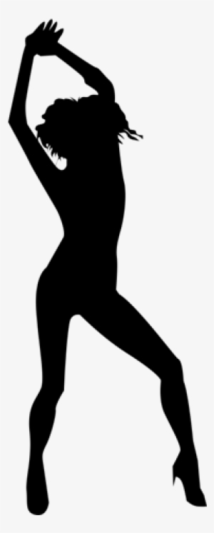Vinilo Decorativo Silueta Mujer Desnuda Baile Sexy - Silueta Chica Bailando Png