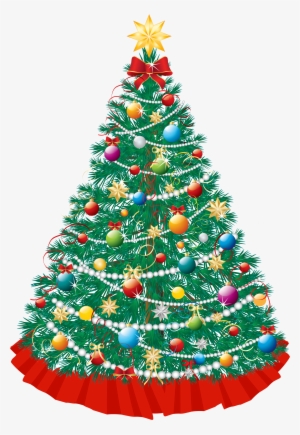 Christmas Tree - Векторный Клипарт Новогодняя Елка