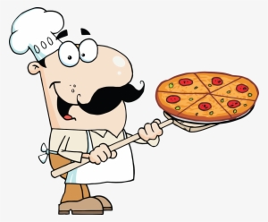 Cartoon Italian Pizza Guy - Pizza Man Clipart
