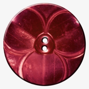 Trefoil Button, Red - Clothes Button With Transparent Background Png