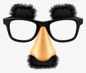 Mustache Glasses Nose Mask Funny - Glasses With Nose Png