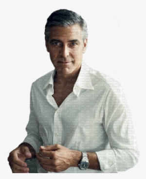 Kaz Creations Man Homme George Clooney - George Clooney White Shirt