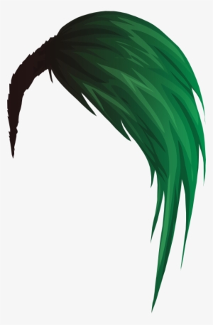 Transparent Hair Green - Green Hair Png