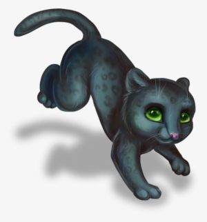 Little Black Panther For Lexenok By Stasushka On Deviantart - Dibujos Chibi De Pantera