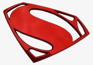 Chrome Superman Logo - Man Of Steel/new Mos Distessed Shield Junior Sheer