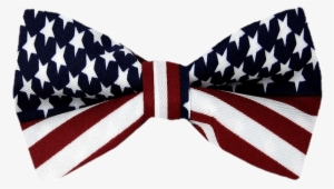 American Flag Bow Tie - Transparent Patriotic Ties