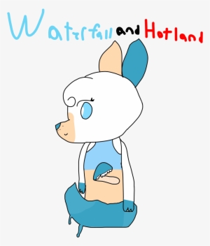 Atlantis Hotland And Waterfall - Cartoon