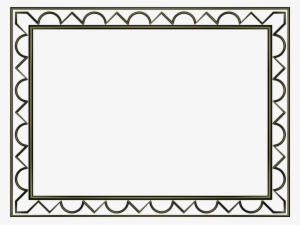 Fancy Wedding Border Png Transparent Ima Source - Powerpoint Border Black And White