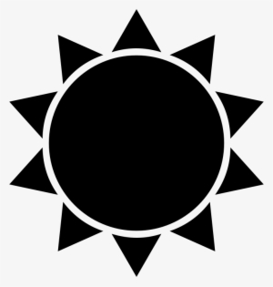 Sun Silhouette Clip Art At Getdrawings - Sun Icon Png