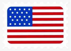 Usa Flag Postage Stamp Png Clip Art Image Gallery Yopriceville - Stamp Clipart