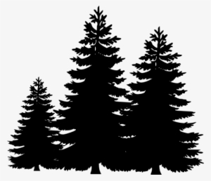 Pine Trees Clipart - Pine Trees Silhouette Png