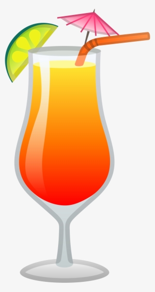 Tropical Drink Icon - Drink Emoji Transparent Background