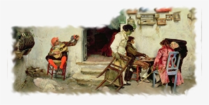 Hank Longfitts, Sitting In His Throne Atop A Dias, - Jose Jimenez Y Aranda