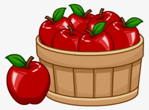 10 Apples Puffle Food - Basket Of Apples Png