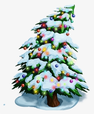 Christmas Tree Snow Png