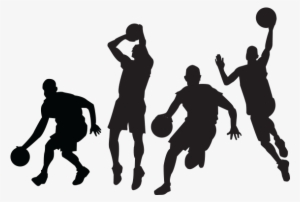 Netball Clipart Basketball - Basketball Player Silhouette Png