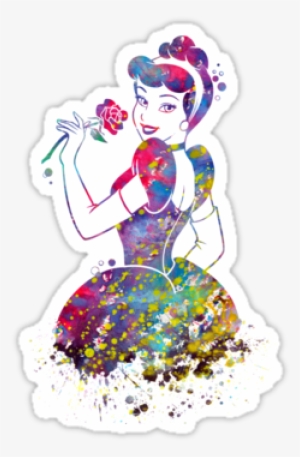 Cinderella Disney Princess Watercolor By Bittermoon - Illustration
