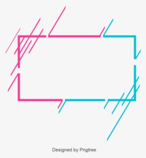 Modern Blue And Red Border, Border, Frame, Bule And - Vector Modern Corner Png