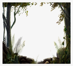 Nature Tree Forest Border Vector, Tree, Nature Design, - Nature Tree Border Design