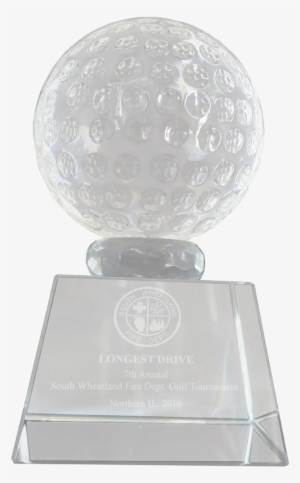 Golfonline Crystal Golf Ball Trophy