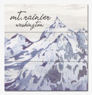 Wood Plank Square - Watercolor Painting