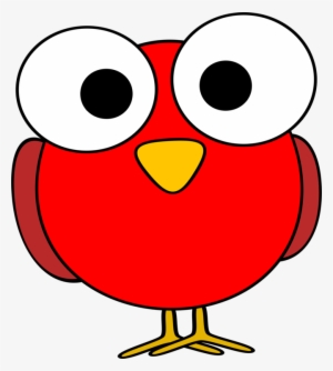 Bird Owl Eye Animal Silhouettes Youtube - Red Cartoon Bird