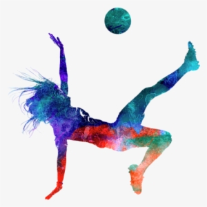 Bleed Area May Not Be Visible - Abstract Soccer Player Art