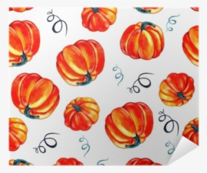 Artistic Seamless Halloween Pattern Design - Watercolor Painting