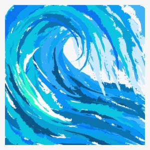 Surfing Silhouette Download - Watercolor Wave