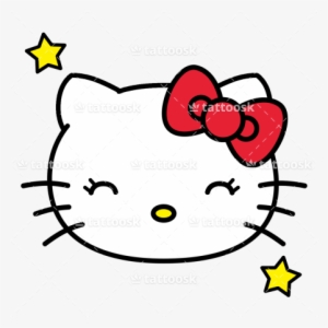 Hello Kitty Face Tattoo - Hello Kitty Face Vector - 450x450 PNG ...