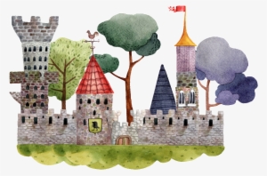 This Graphics Is Hand Painted Castle Png Transparent - Illustration