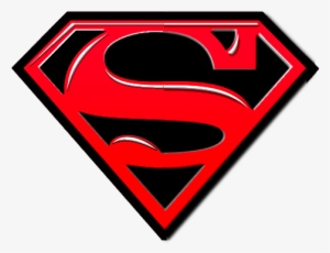 Superman Symbol In Black - Superman Logo Red And Black