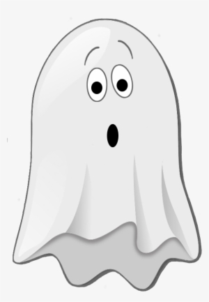 Scared Little Ghost Clip Art - Transparent Background Ghost Clipart