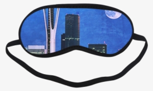 Seattle Space Needle Watercolor Sleeping Mask - Blindfold