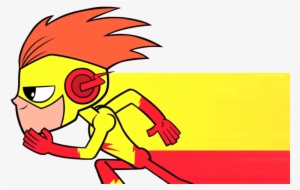 Clipart Stock Teen Titans Go Kid Running By Miniscooby - Teen Titans Go Kid Flash Running